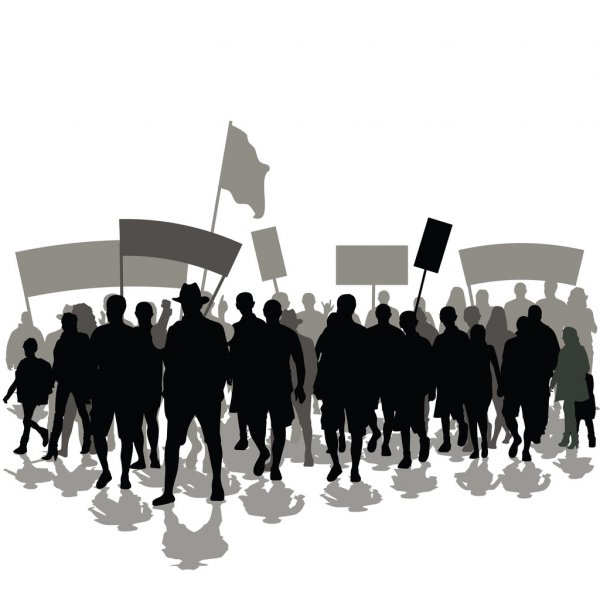 depositphotos 81159058 stock illustration protesters crowd